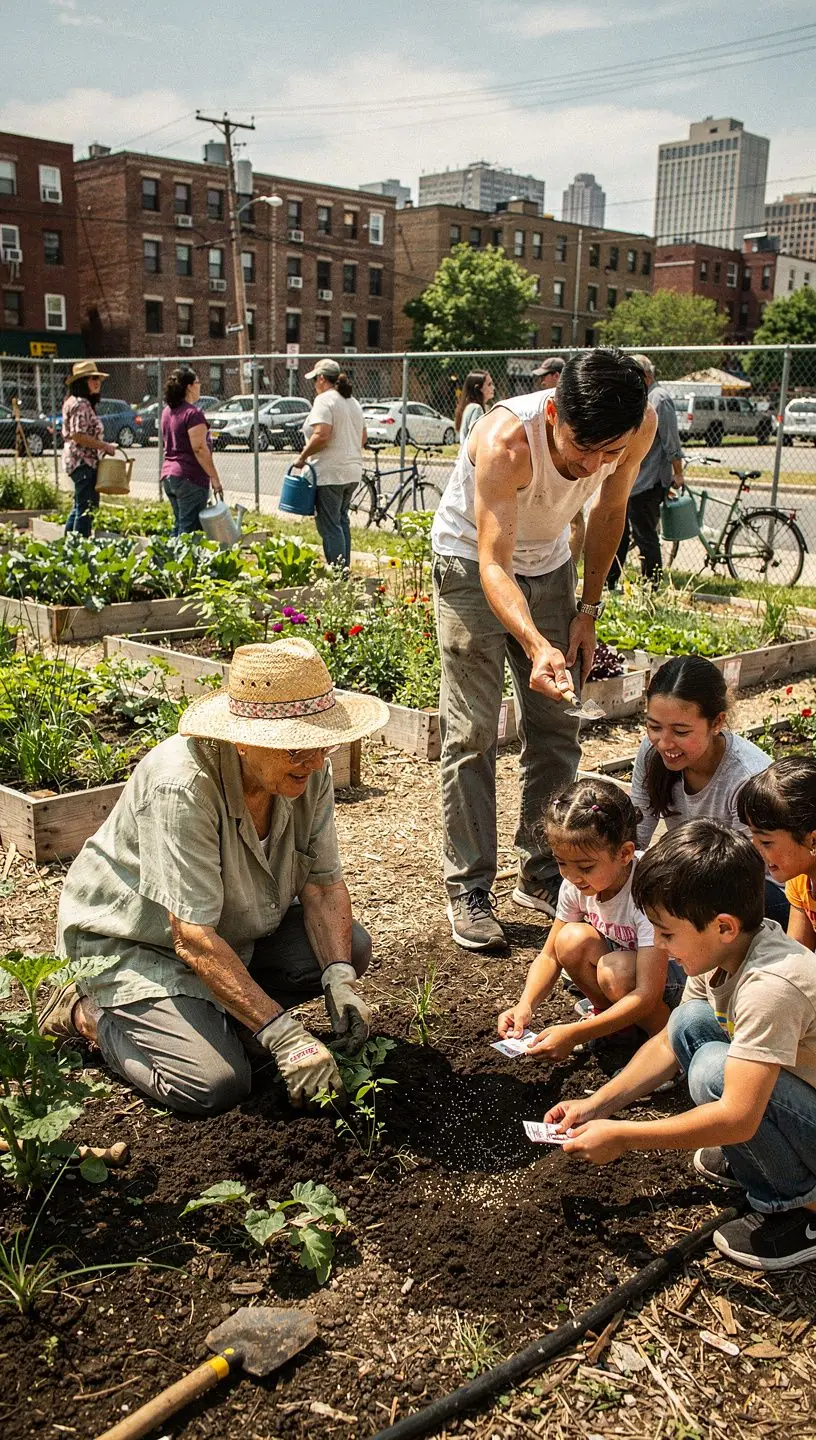 Community members sharing oral histories and local experiences