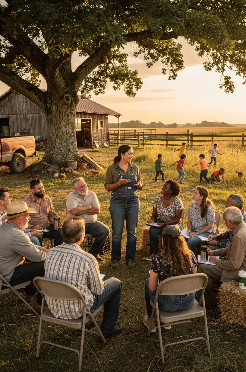 Residents sharing stories of neighborhood transformation.