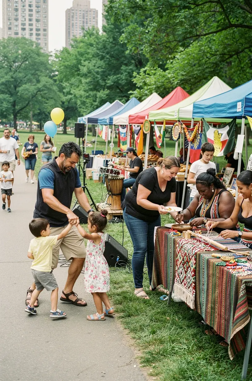 Youth participating in community storytelling activities.